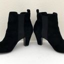 BCBGeneration  Black Suede Heeled Booties Women's 8.5 Photo 5