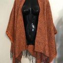 Forever Dreams women’s cape/shawl. Size One Size Orange Photo 0