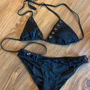 Victoria's Secret Victoria Secret Black Triangle Bikini with cutouts Photo 0