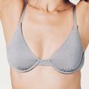 ANDIE  Swim The Sicily Top Silver Metallic Underwire Size Small Photo 0