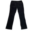 White House | Black Market  Noir Cordless Cordutoy Slim Leg Boot Cut Pants Size 10 Photo 2