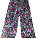 Sofia Vergara Sofia By  Crushed Velvet Leopard Floral 2PC Pajama Set M 8/10 Photo 1