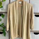 J.Jill  line 3/4 sleeve tan open cardigan Photo 0