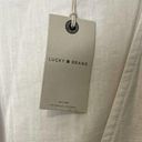 Lucky Brand  Wrap Dress Size Small White Linen Blend Side Tie Womens New Photo 5