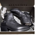 ALLSAINTS  Womens Sloan Black Leather Buckle Zip Boot Size EU 36 NIB Photo 7