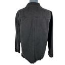 Altar'd State  Faded Black Trucker Jean Jacket Size Small Raw Hem Denim Grunge Photo 2