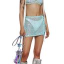 Dolls Kill Aquatic Aura Crochet Bra top and Mini skirt set size XS Photo 1