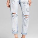 One Teaspoon Awesome Baggies Light Acid Wash Distressed Jeans Photo 1