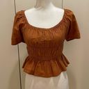 Free People burnt orange boho blouse size small NWT #97 Photo 0