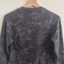 Lululemon Womens Incognito Camo Multi Grey Black Scuba Crew Pullover Sweatshirt Photo 9