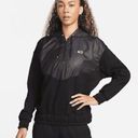 Nike Black Icon Clash Oversized Hooded Quarterzip Size Large Pullover. Photo 8