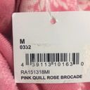 Rachel Parcell  Pink Quill Rose Brocade Sweatshirt Medium NWT Photo 7