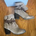 Qupid Keeping It Chill Taupe Oil Finish Slouchy Ankle Boots. Sizes 8 & 6.5. NEW IN BOX Photo 7