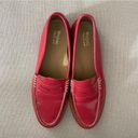 Krass&co G.H. Bass & . Whitney Weejuns Penny Loafers Patent Red Flats Women’s Size 6.5 Photo 3