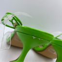 EGO heel sandals with ankle tie transparent upper Size 6.5 Photo 14