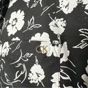 Calvin Klein  Women’s Floral Button Up Shirt Black Long Sleeve Business Casual M Photo 5