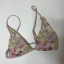 Floral print triangle bikini top Photo 0