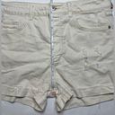 Pilcro  White Distressed Denim Shorts Photo 10