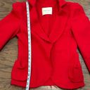 Edge TWILLEY ATELIER Raw- Open Front Jacket Crimson Red Size 6 Photo 7