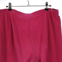 St. John  Sport Marie Gray Wide Leg Pink Corduroy Pull On Pant Medium Photo 6