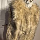 Topshop Vintage Y2k Shearling Fuzzy Faux Fur Shaggy Teddy Bear Dusty Sherpa Oversized Cover Vest Photo 1