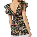 Kate Spade NWT  New York Rooftop Garden Floral Ruffle Top Photo 1