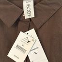 Cotton On  Body Organic Cotton Swim Cover Up Beach Shirt Chocolate Size XL NWT Photo 10