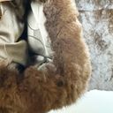 Keska German Womens Fur Coat Brown Authentic Small Photo 3