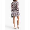 Cami NYC  Venezia cutout tiered printed silk-voile mini dress long sleeves Small Photo 2