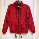 Forever 21 | Red and Black Windbreaker with  Attached Stow Away Hood Small Photo 0