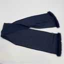 Edge Scarf Fur Trim Blue Sheer  Ends Formal Unique‎ Women's Rectangular Accessory Photo 1