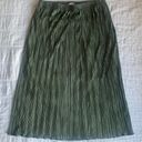 Everleigh green pleated maxi skirt Photo 0