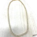 BLING giant CZ tennis necklace statement piece Gold Photo 3