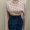 Krass&co VTG 90s G.H. Bass & . Cottage Floral Small Print Long Sleeve Turtleneck Top Photo 0
