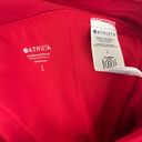 Athleta Red Scrunch Sand Print Swim Shorts Size Large Photo 4