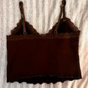 Divided Brown Tanktop with Lace detailing  Photo 2