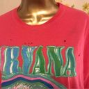 Nirvana NWOT oversized distressed short sleeve graphic T shirt dress size S/M Photo 1