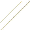 Tehrani Jewelry 14k Real Gold 1.4mm Flat Mariner Chain necklace Photo 1