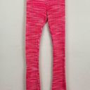 ZARA  Flare Knit Ribbed Pull On Knit Pants Red Size S Photo 4