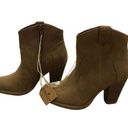 American Eagle  Tan Cowboy Style Booties - size 6 Photo 0