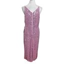 Donna Morgan  Sequin V Neck Spaghetti Strap Midi Dress with High Slit Size 14 New Photo 6