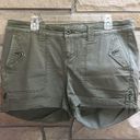 Torrid  Twill Military Utility Shorts Olive Green Cotton 12 Photo 1