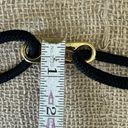 Vintage Black Rope Stretch Belt With Gold Toned Hardware 30 Photo 7