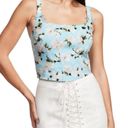 Victoria's Secret  Summer Breeze Canvas Corset Crop Top Blue Bow Floral Print XL Photo 2