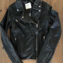 Abercrombie & Fitch NWT  Black Leather Jacket Photo 2