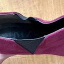 Unisa 💖  Faux Suede Un Saffyre Peep Toe Heeled Booties, Red Wine/Berry, Size 8M Photo 6