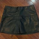 Jolt  vegan faux leather black mini skirt size 9 NWOT Photo 2