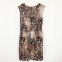 Tiana B Size 10 Animal Print Chiffon Faux Wrap Dress Photo 1