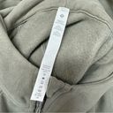 Lululemon  Half Zip Oversized Scuba Hoodie Sweatshirt Grey Sage Medium/Large M/L Photo 4