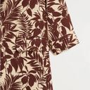 Mango NWT MNG  Tropical Print Linen Blend Oversize Blazer Photo 4